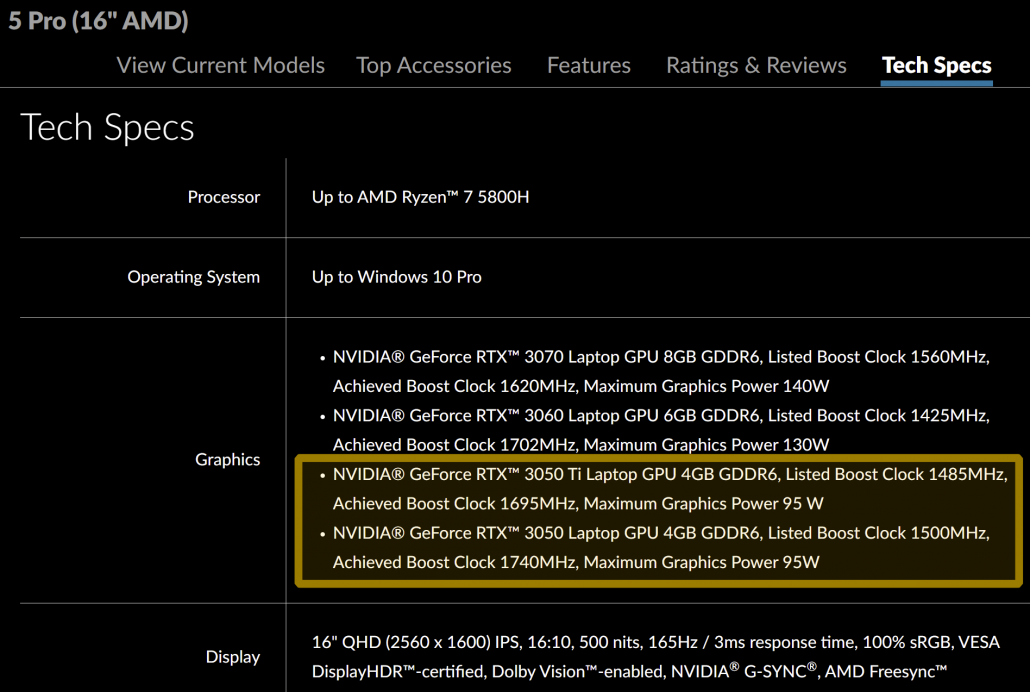 NVIDIA GeForce RTX 3050 Ti et GeForce RTX 3050 GPU d'entrée de gamme pour ordinateur portable Ampere