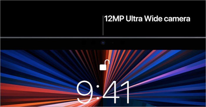 iPad Pro wide-caméra angulaire améliorant la qualité du zoom