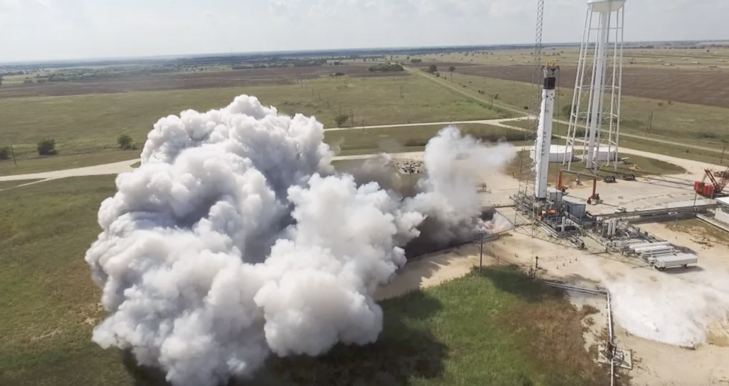 Test de tir à chaud SpaceX Falcon 9 Texas