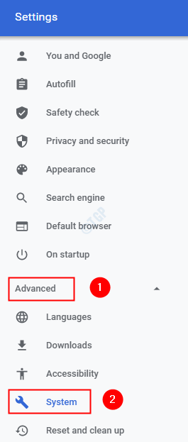 Paramètres système avancés
