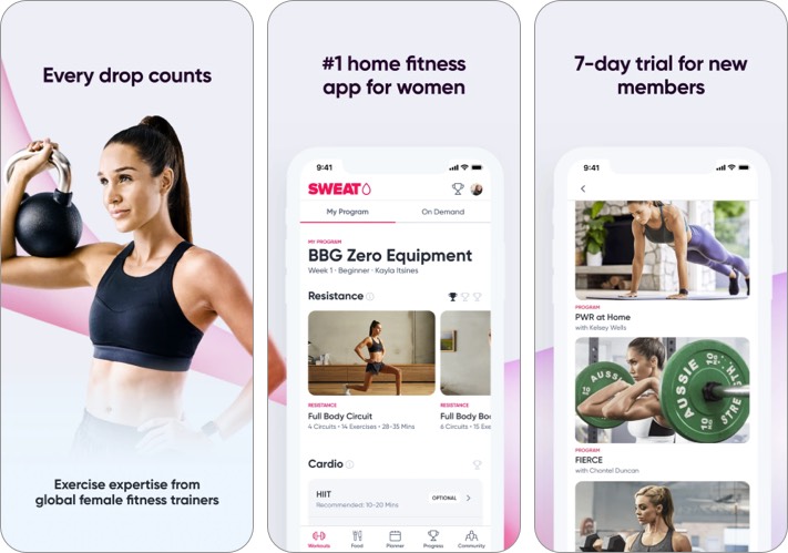 Application iOS de remise en forme pour la fête des mères