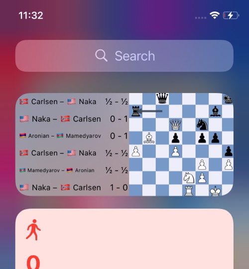 Regarder les échecs iOS widget