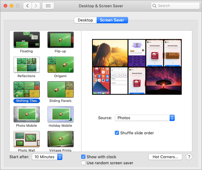 Comment configurer un économiseur d'écran sur Mac