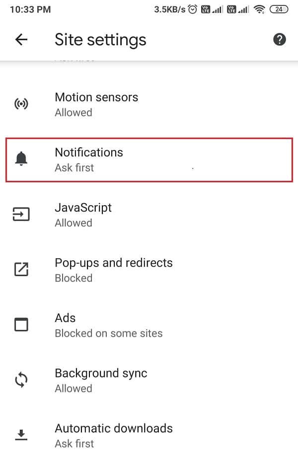 Accéder à la section des notifications | Comment se débarrasser des publicités sur votre téléphone Android