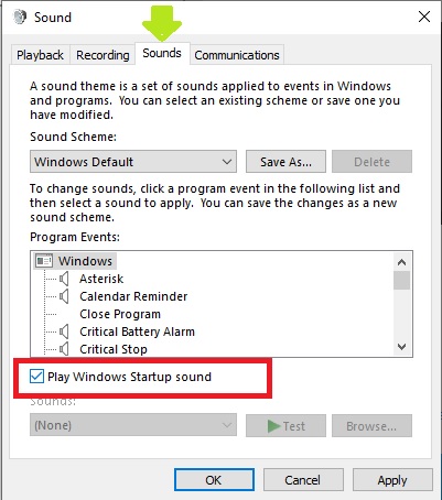 Windows Start Chime