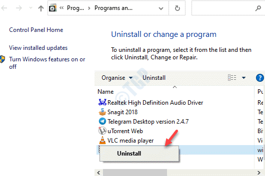 Programmes et fonctionnalités Désinstaller ou modifier un programme Rechercher une application Wacom Cliquez avec le bouton droit sur Désinstaller