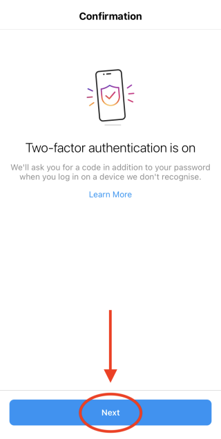 Comment configurer l'authentification à deux facteurs Instagram