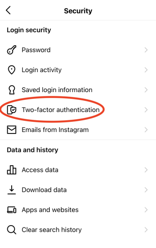Comment configurer l'authentification à deux facteurs Instagram