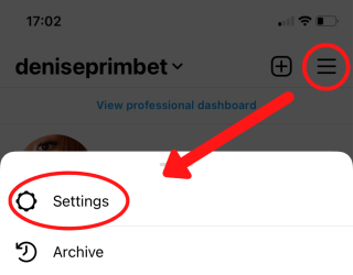 Comment faire configurer l'authentification à deux facteurs Instagram