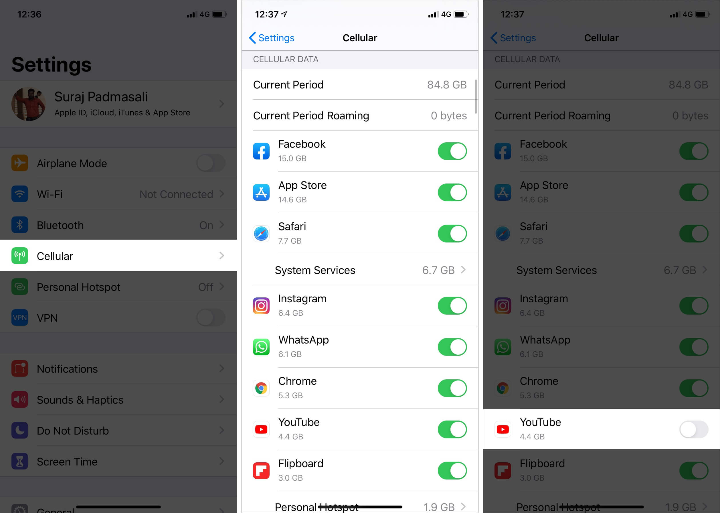 Comment désactiver les données cellulaires pour des applications spécifiques sur iPhone FR Atsit