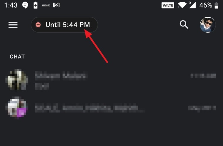 Notifications désactivées jusqu'à 17h44