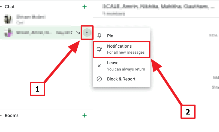 Réduire les notifications pour le groupe