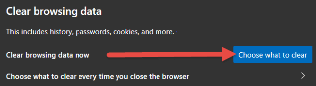 Edge Choisissez ce qu'il faut effacer maintenant