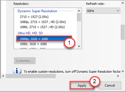 Changer en valeur minimale réelle