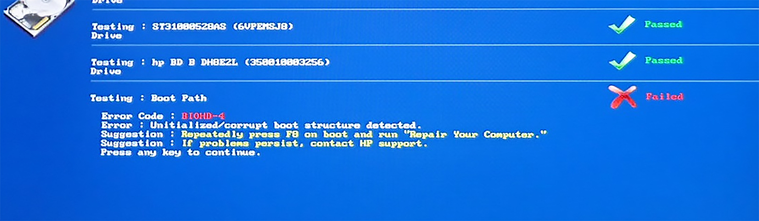 Comment Reparer Le Code D Erreur Biohd 4 Sur Un Ordinateur Hp Fr Atsit