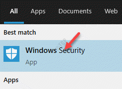 Résultat Sécurité Windows