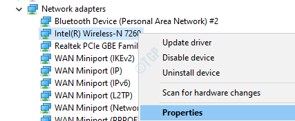 adaptateur réseau choisissez Propriétés
