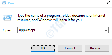 1 Exécutez Appwiz
