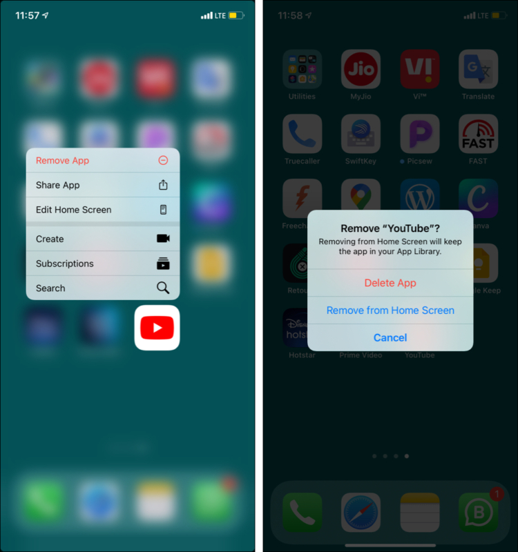 Supprimer l'application Youtube pour supprimer toutes les vidéos hors connexion