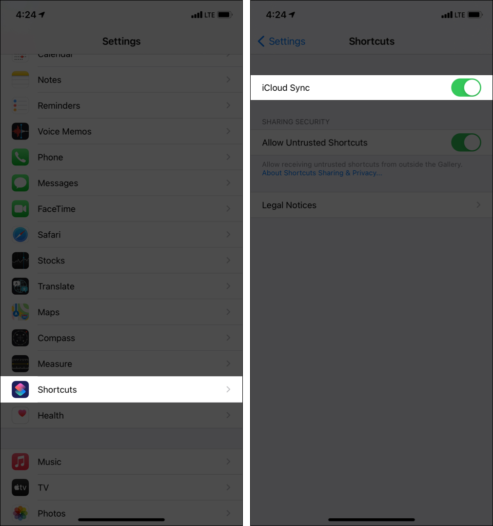 How to sync shortcuts on all your Apple devices