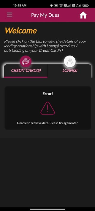 axis-bank-app-not-working-credit-card-section-error-message