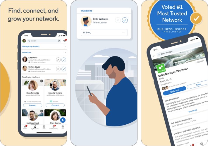 linkedin meilleure alternative facebook pour iPhone et iPad