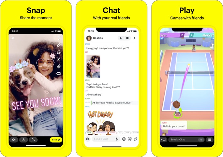 Snapchat meilleure alternative à Facebook pour iPhone et iPad