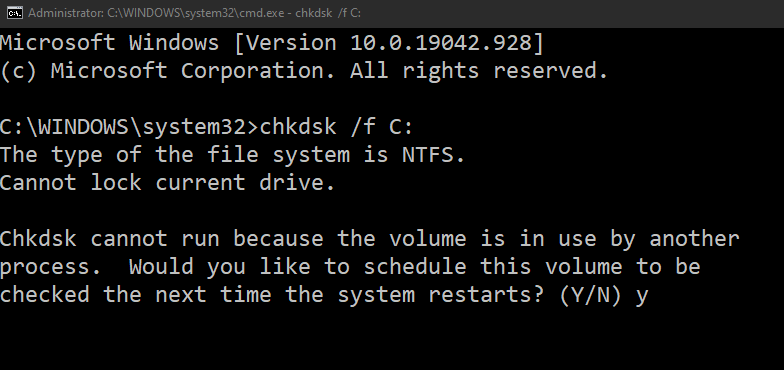 Chkdsk Command