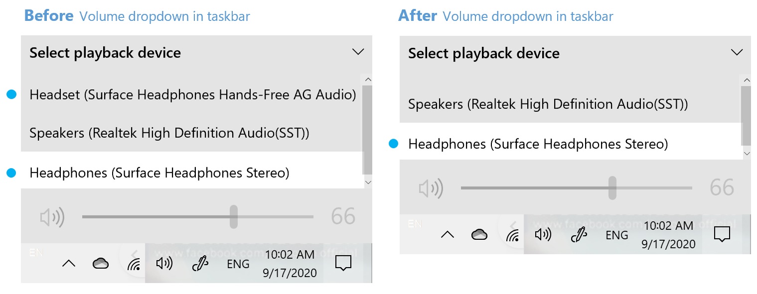 Interface utilisateur Bluetooth Windows 10