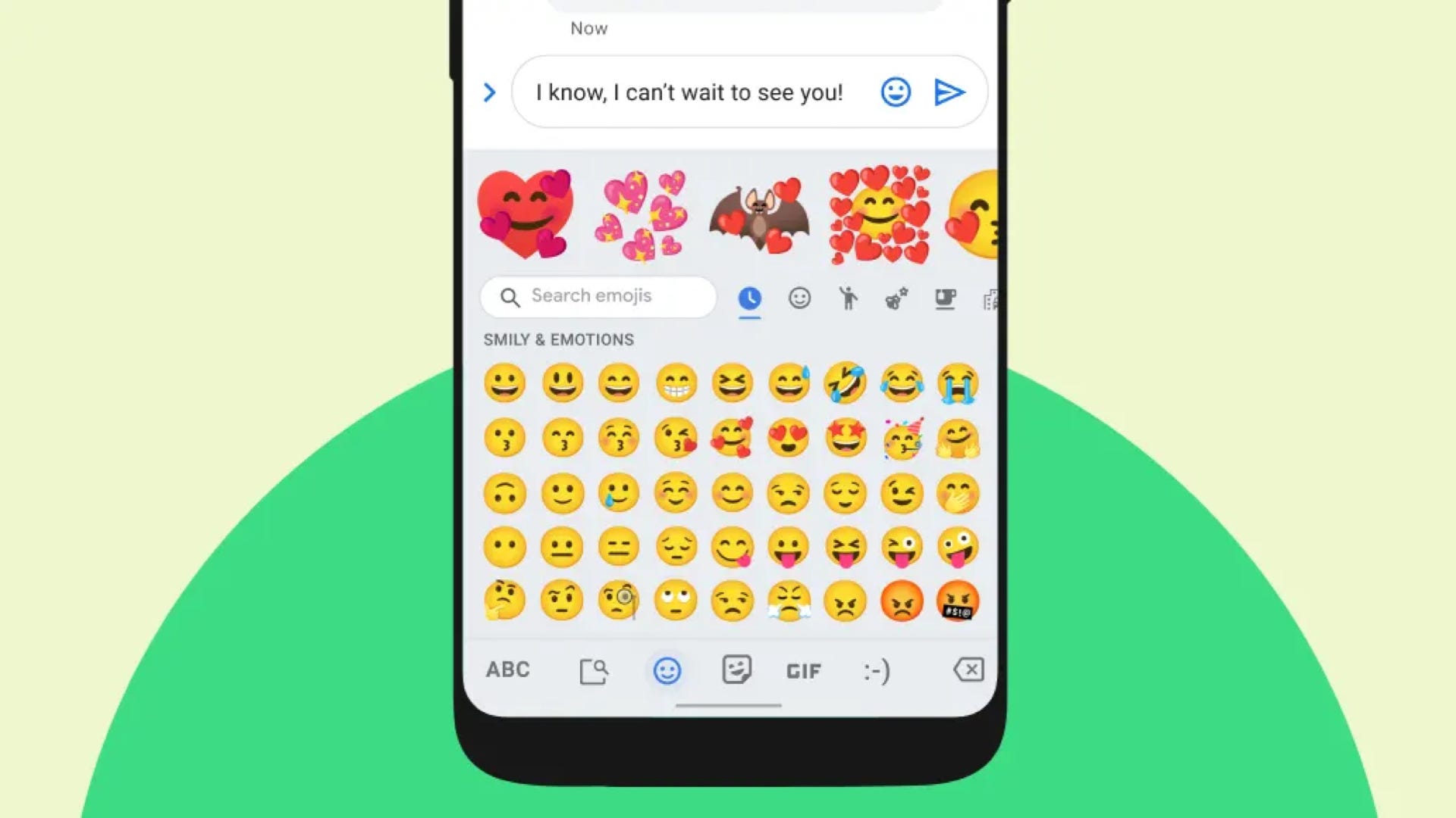 Suggestions d'emoji Android