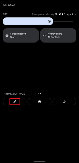 edit qs tuiles android 12