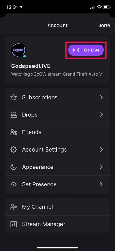 Comment diffuser Jeux iPhone sur Twitch