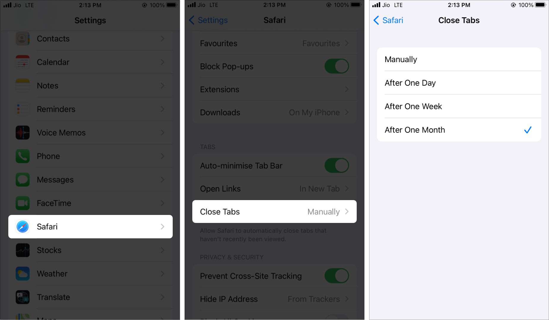 Comment fermer automatiquement les onglets Safari sur iPhone et iPad