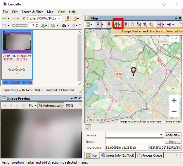 Geotag a Picture in Windows 10