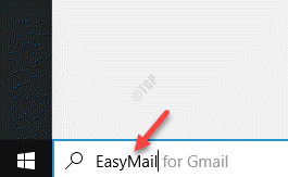 Démarrer, Windows Search Easymail