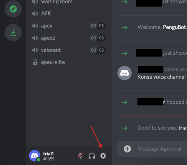 discord-désactiver le compte-ouvrir les paramètres