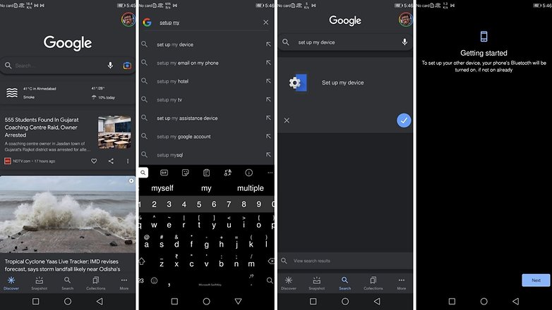 Transférer les données de l'ancien téléphone Android
