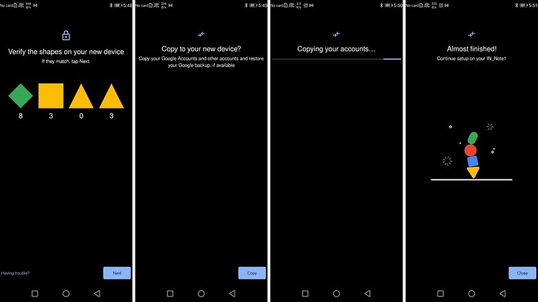 Transférer les données de l'ancien téléphone Android 2
