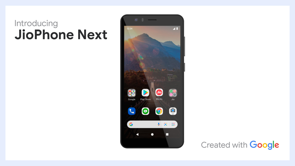 Une photo du JioPhone Next