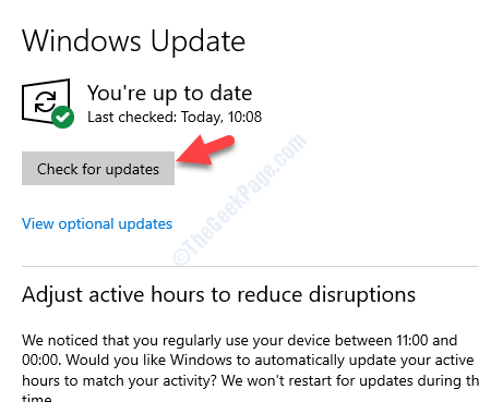 Mise à jour et sécurité Windows Update Vérifier les mises à jour