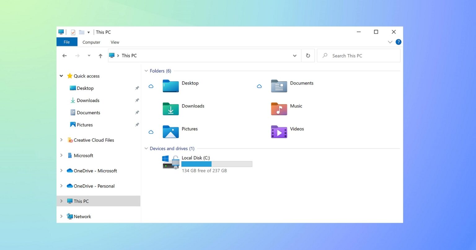 Les nouveaux coins arrondis de windows 10 semblent nouveau taquin s