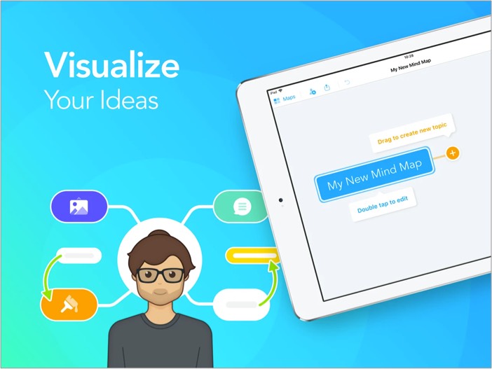Mind Mapping-Application ipad MindMeister capture d'écran