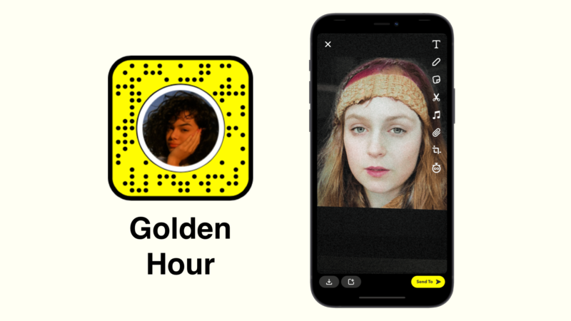 Golden hour Snapchat filter