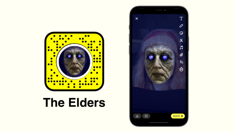 Le filtre Snapchat des anciens