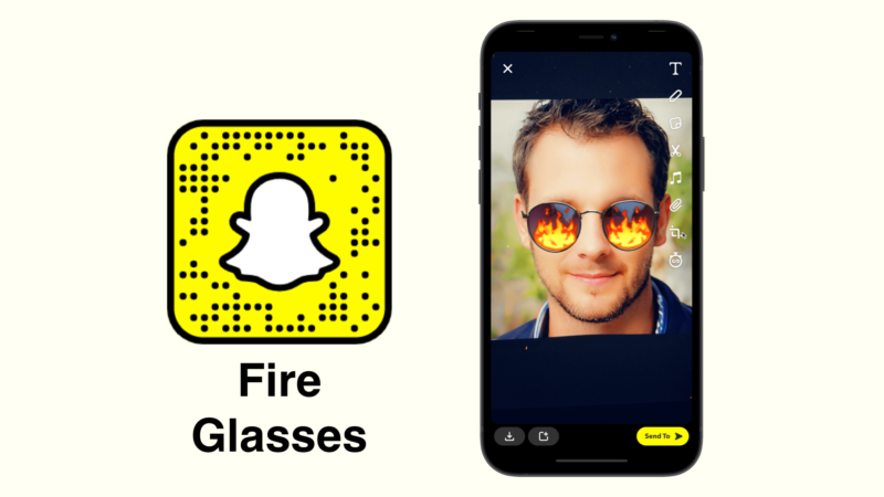 Fire glasses Snapchat filter