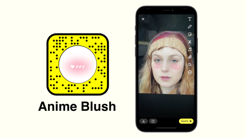 Anime blush Snapchat filter