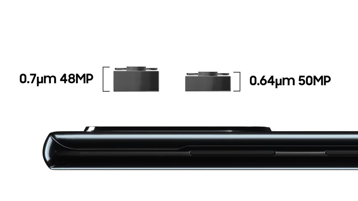 Une photo conceptuelle du nouveau capteur d'appareil photo de Samsung.