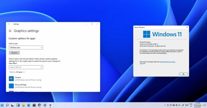 Mise à jour Windows 11 WDDM 3.0