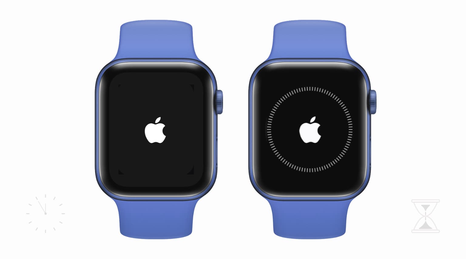 apple watch bloque sur option de presentation