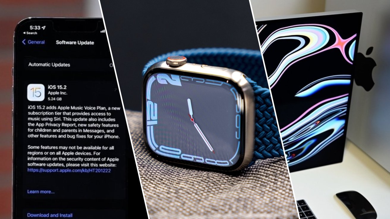 Meilleures applications Apple Watch, fonctionnalités iOS 15.2 et moniteurs Apple divulgués sur